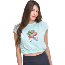 Target Γυναικείο Αθλητικό Crop Top Γαλάζιο S24/65208-53