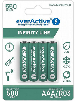 everActive Infinity Line AAA 550mAh 4τμχ