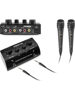 Vonyx AV430B MIXER-CONTROLLER Σύστημα Kαραόκε με Ενσύρματο Μικρόφωνο