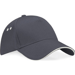 Beechfield Καπέλο Jockey Υφασμάτινο Ανθρακί B15C