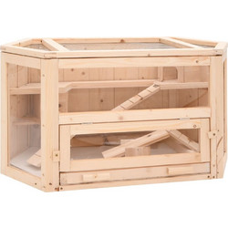 VidaXL Κλουβί για Χάμστερ Καφέ 80x40x43cm