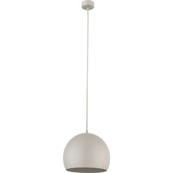 TK Lighting Zoe Κρεμαστό Φωτιστικό Οροφής Καμπάνα Μονόφωτο E27 Μπεζ 10173