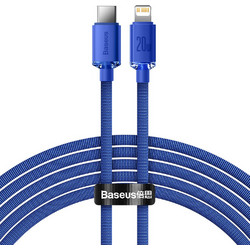 Baseus Crystal Shine Braided USB-C to Lightning Cable 20W 2m Blue CAJY000303