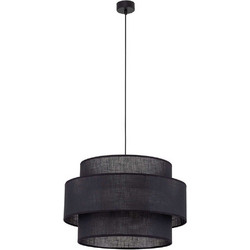 TK Lighting Calisto Κρεμαστό Φωτιστικό Οροφής Μονόφωτο E27 Μαύρο 5099