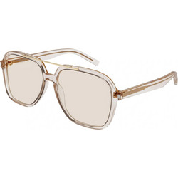 Saint Laurent SL545 002 Ανδρικά Γυαλιά Ηλίου Aviator Κοκάλινα Διαφανή με Διαφανές Polarized Φακό