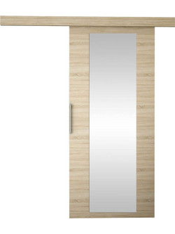 PoliHome Rubi IV Πόρτα Εσωτερική Συρόμενη Laminate με Τζάμι Κερασιά 77x205cm 162418989