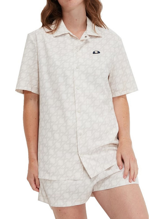 Ellesse Sartoria Κοντομάνικο Γυναικείο Πουκάμισο Εκρού SGV20141-904