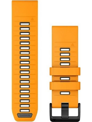 Garmin QuickFit 26 Λουράκι Σιλικόνης Spark Orange / Grey (Garmin Fenix 3 / 5X / 3HR / 5X Plus / 6X / 6X Pro / 7X)