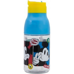 Stor Mickey Mouse Fun-Tastic Παιδικό Παγούρι Πλαστικό BPA Free Κίτρινο Γαλάζιο 420ml