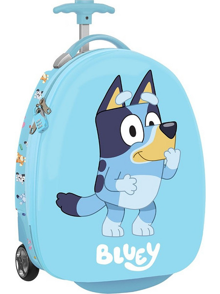Safta Bluey 612433848 Παιδική Βαλίτσα Καμπίνας με 2 Ρόδες Γαλάζια