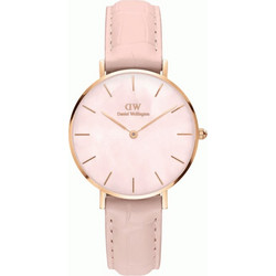 Daniel Wellington Γυναικείο Ρολόι με Ροζ Δερμάτινο Λουράκι DW00100514