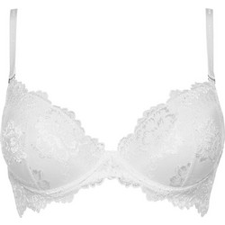 Lormar PRESTIGE Σουτιέν Balconette Push Up με Μπανέλα Λευκό