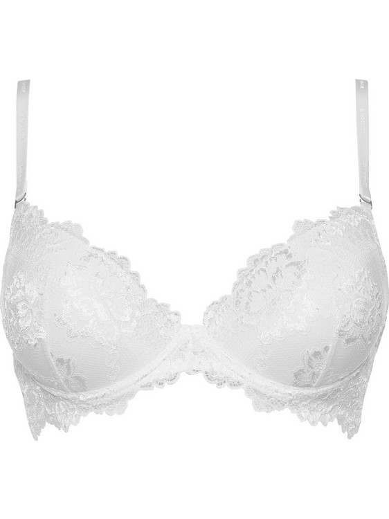 Lormar PRESTIGE Σουτιέν Balconette Push Up με Μπανέλα Λευκό