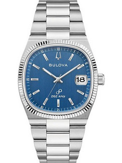 Bulova Super Seville Precisionist Ανδρικό Ρολόι με Ασημί Μεταλλικό Μπρασελέ 96B440
