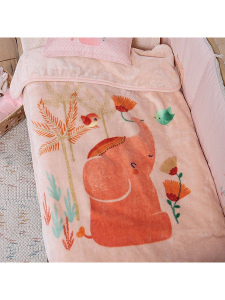Nef-Nef Indonesia Κουβέρτα Αγκαλιάς Fleece 75x100 Σομόν