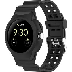 Techsuit W065 Λουράκι Σιλικόνης Black (Google Pixel Watch)