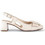Gabor Ανατομικές Γόβες Slingback Δερμάτινες με Χοντρό Χαμηλό Τακούνι Εκρού 42.262.53
