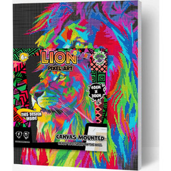 Splat Planet Lion Καμβάς Diamond Painting Kit 30x40cm DMLION4030