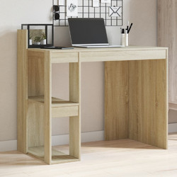 vidaXL Γραφείο Ξύλινο με Βιβλιοθήκη 103.5x56.5x94cm 847977