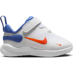 Nike Revolution 7 Παιδικά Αθλητικά Παπούτσια για Τρέξιμο Λευκά Μπλε FB7691-102