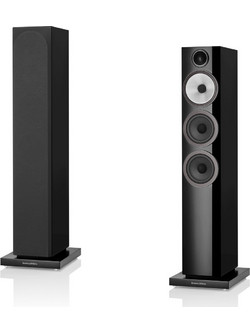 Bowers & Wilkins 704 S3 Ζεύγος Ηχείων Hi-Fi Δαπέδου 150W 3 Δρόμων Gloss Black