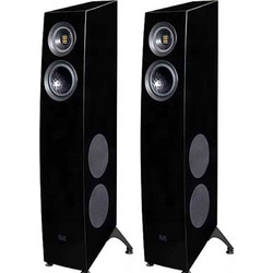 Elac Concentro S 507 Ζεύγος Ηχείων Hi-Fi Δαπέδου 300W 4 Δρόμων Black High Gloss