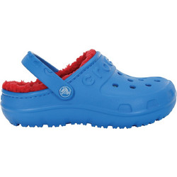 Crocs Ανατομικές Χειμερινές Παιδικές Παντόφλες για Αγόρια με Γούνα Royal Blue 16152-4BO