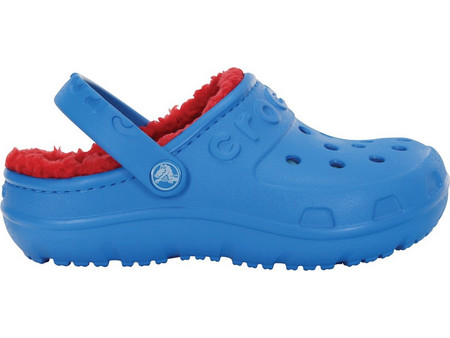 Crocs Ανατομικές Χειμερινές Παιδικές Παντόφλες για Αγόρια με Γούνα Royal Blue 16152-4BO