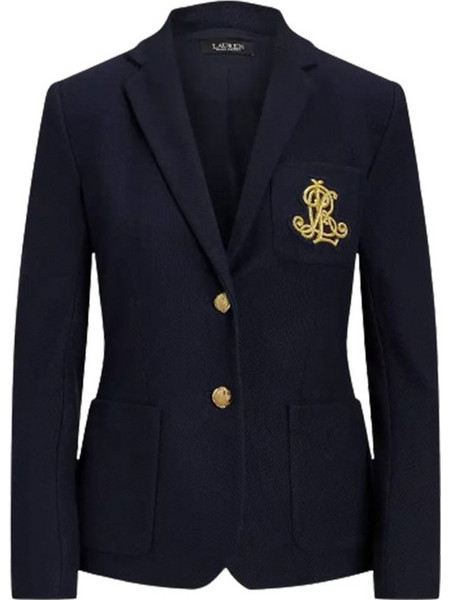 Lauren Ralph Lauren Γυναικείο Σακάκι Μακρύ Υφασμάτινο Μεσάτο Navy Μπλε 200797305005