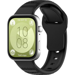 Techsuit W050 Λουράκι Σιλικόνης Black (Huawei Watch Fit 3)