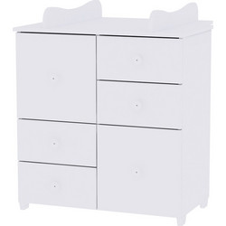 Lorelli New Βρεφική Συρταριέρα - Αλλαξιέρα Λευκή 83x71x96cm 10170110024A