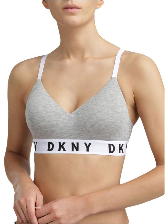 DKNY Μπουστάκι Push Up χωρίς Μπανέλα Γκρι DK4518-ST1