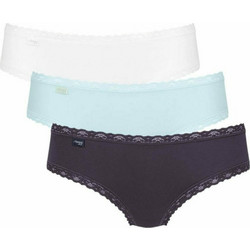 Sloggi 24/7 Weekend Βαμβακερά Γυναικεία Slip με Δαντέλα 3Pack 10198004-V001