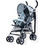 Caretero Alfa Καρότσι Μωρού Μπαστούνι Light Blue