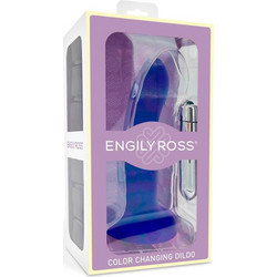 Engily Ross Changing Color Δονητής 17cm Μπλε Μωβ