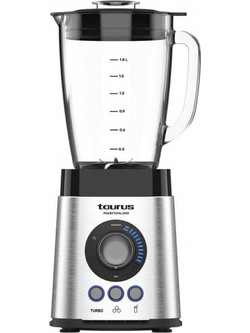 Taurus Power TOTAL 2000 Μπλέντερ για Smoothie με Γυάλινη Κανάτα 1.8lt 2000W