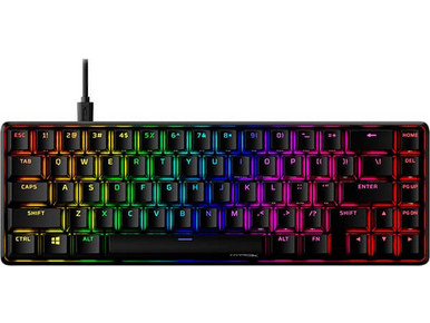 HyperX Alloy Origins 65 Μηχανικό Gaming Πληκτρολόγιο 65% με HyperX Aqua Διακόπτες RGB Black