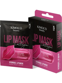 Kimoco Beauty Lip Patches για Ενυδάτωση με Κολλαγόνο & Αλόη 5τμχ