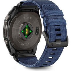 Tech-Protect Nylon Classic Λουράκι Υφασμάτινο Navy Blue (Garmin Fenix 5 / 6 / 6 Pro / 7 / 8 / Ε 47mm)