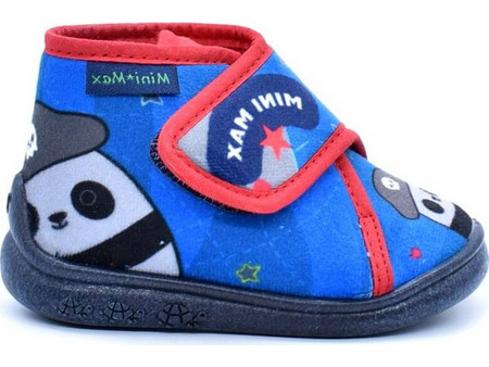 Mini Max Χειμερινές Παιδικές Παντόφλες Μποτάκια για Αγόρια Μπλε PIRATE-4