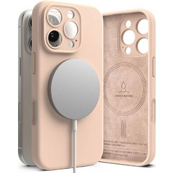 Ringke Silicone Magnetic MagSafe Back Cover Pink Sand (iPhone 16 Pro)