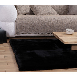 Nef-Nef Estelle Χαλί Ορθογώνιο Shaggy 150x200cm Black