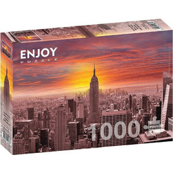 Puzzle ENJOY Puzzle Ηλιοβασίλεμα Νέας Υόρκης 1000 Κομμάτια