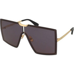 Max Mara MM0117 30A Γυναικεία Γυαλιά Ηλίου Μάσκα Μεταλλικά Χρυσά με Μαύρο Φακό