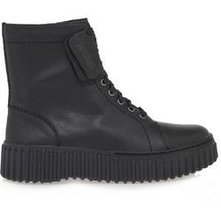 Clarks Torhill Rise Γυναικεία Αρβυλάκια Δερμάτινα Μαύρα 26173870
