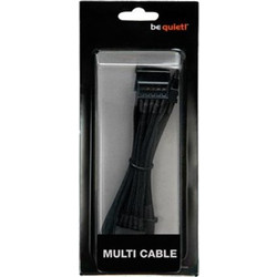Be Quiet BC051 Καλώδιο Τροφοδοσίας 15-Pin SATA Male to 3 x 4-Pin Molex Female 1m Black