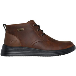 Skechers Proven Conklin Ανδρικά Μποτάκια Δερμάτινα Καφέ 204873-CDB