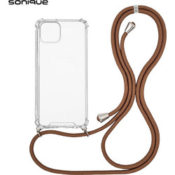 Sonique Armor Clear Back Cover Transparent / Brown (iPhone 14 Plus)