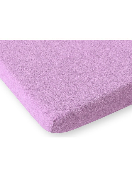 Bobono Frotte Βρεφικό Σεντόνι Κούνιας με Λάστιχο 60x120 Lilac