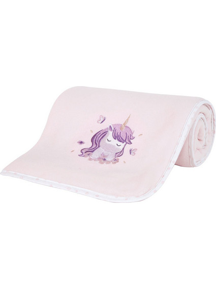 Nima Magical Unicorn Κουβέρτα Κούνιας Fleece 110x140 Ροζ